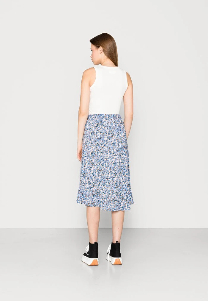 JDYSTARR LIFE BELOW KNEE SKIRT - Jupe Trapèze - Blue/kamille 3 JDYSTARR LIFE BELOW KNEE SKIRT - Jupe Trapèze - Blue/kamille – Image 3