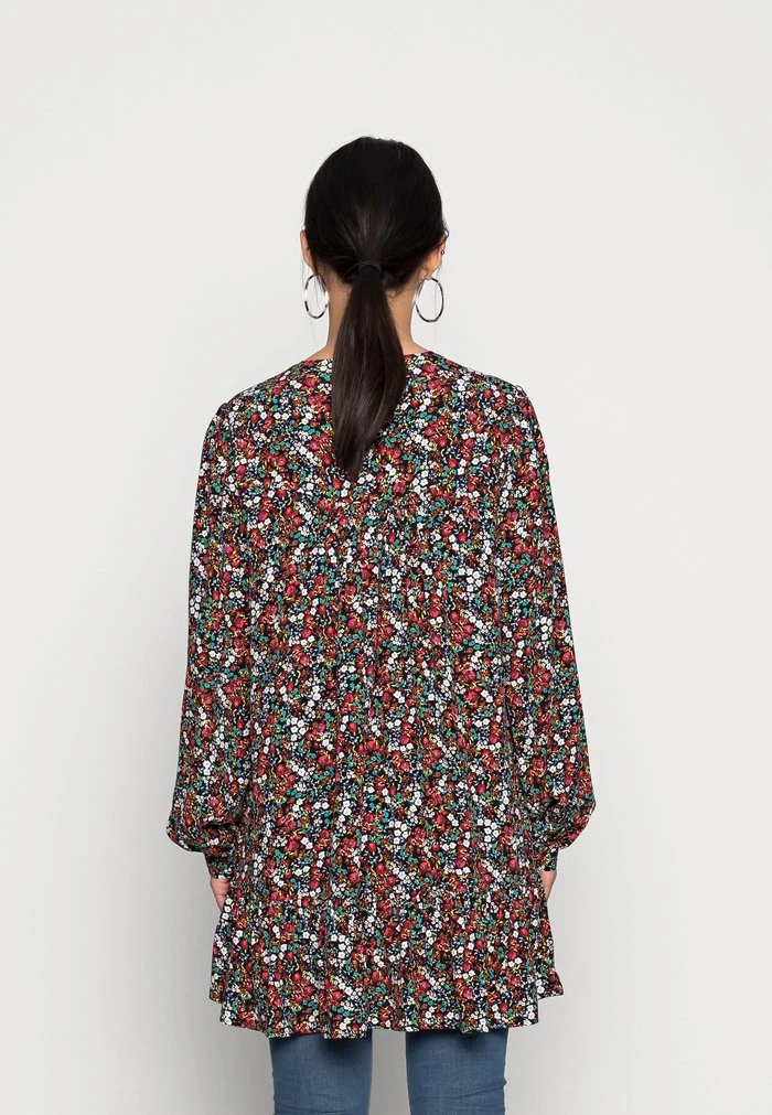 JDY MUNTE LONG - Robe De Jour - Black Vibrant Multicolor 3 JDY MUNTE LONG - Robe De Jour - Black Vibrant Multicolor – Image 3