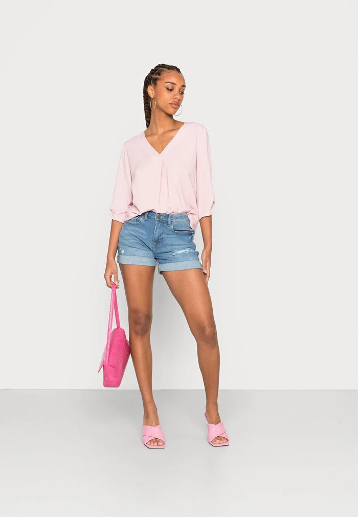 JDYDIVYA TOP - T-shirt Basique - Bleached Mauve 2 JDYDIVYA TOP - T-shirt Basique - Bleached Mauve – Image 2