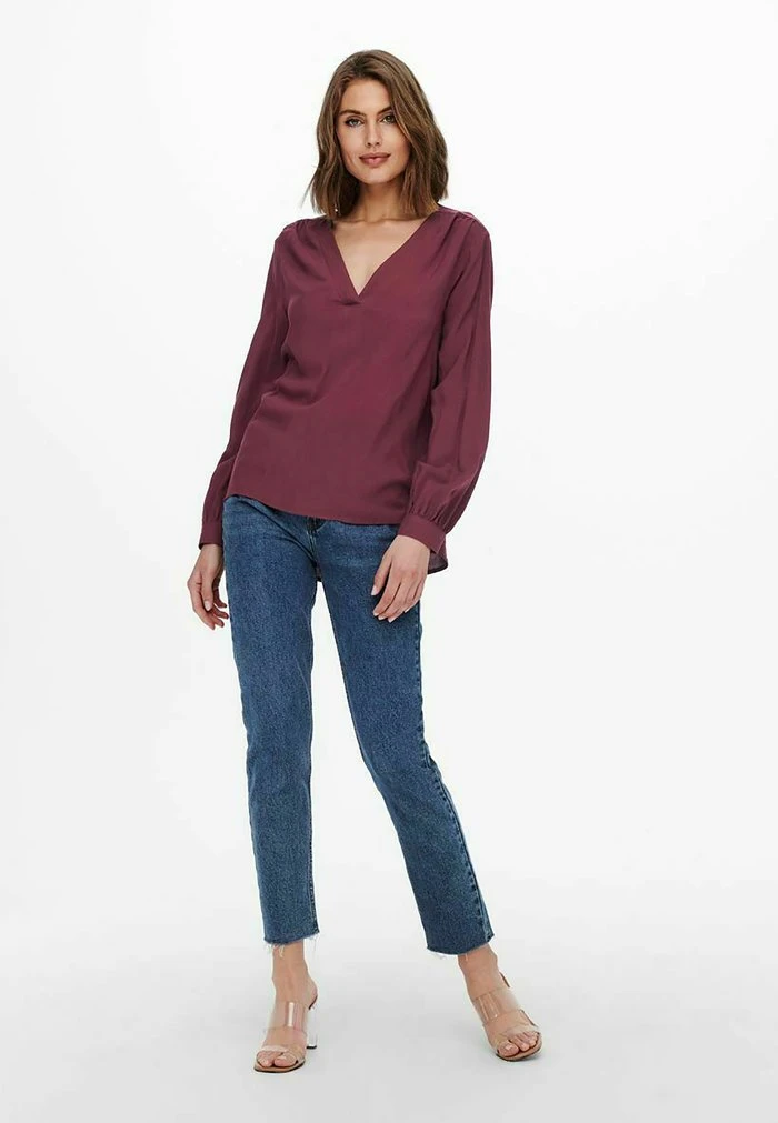 JDYAROS - Blouse - Windsor Wine 2 JDYAROS - Blouse - Windsor Wine – Image 2