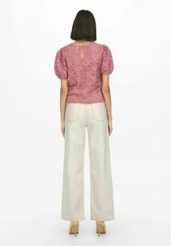 JDY ARIEL HIGH WAIST WIDE - Jean Flare - Ecru -JDY Soldes Magasin 07d288b391514615b6ae85b7bfeee233