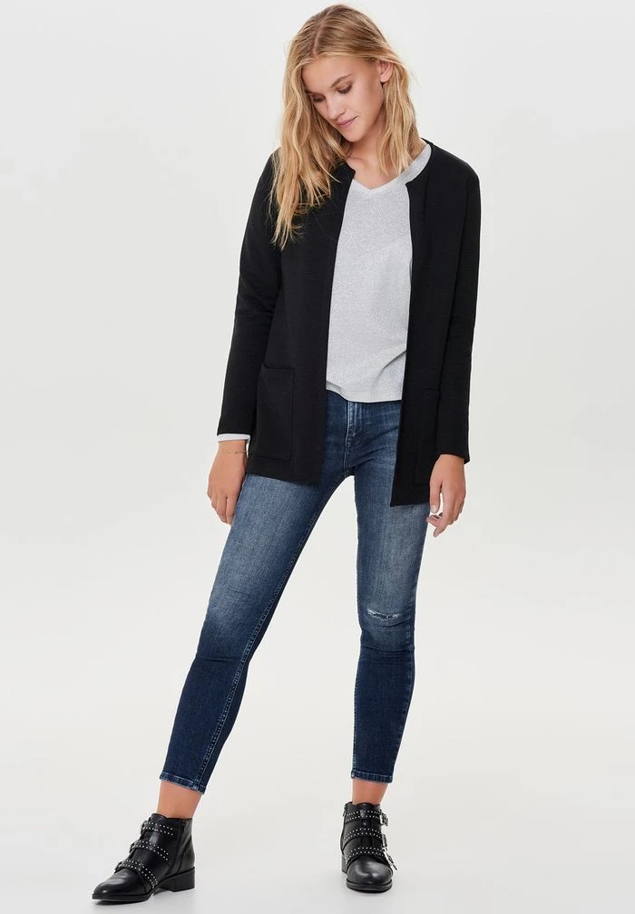 JDYSAGA NEW LONG CARDIGAN - Gilet - Black 1 JDYSAGA NEW LONG CARDIGAN - Gilet - Black