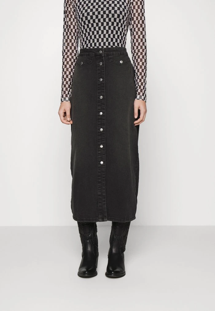 JDYNEWSANNA LIFE LONG SKIRT - Jupe En Jean - Black Denim 1 JDYNEWSANNA LIFE LONG SKIRT - Jupe En Jean - Black Denim