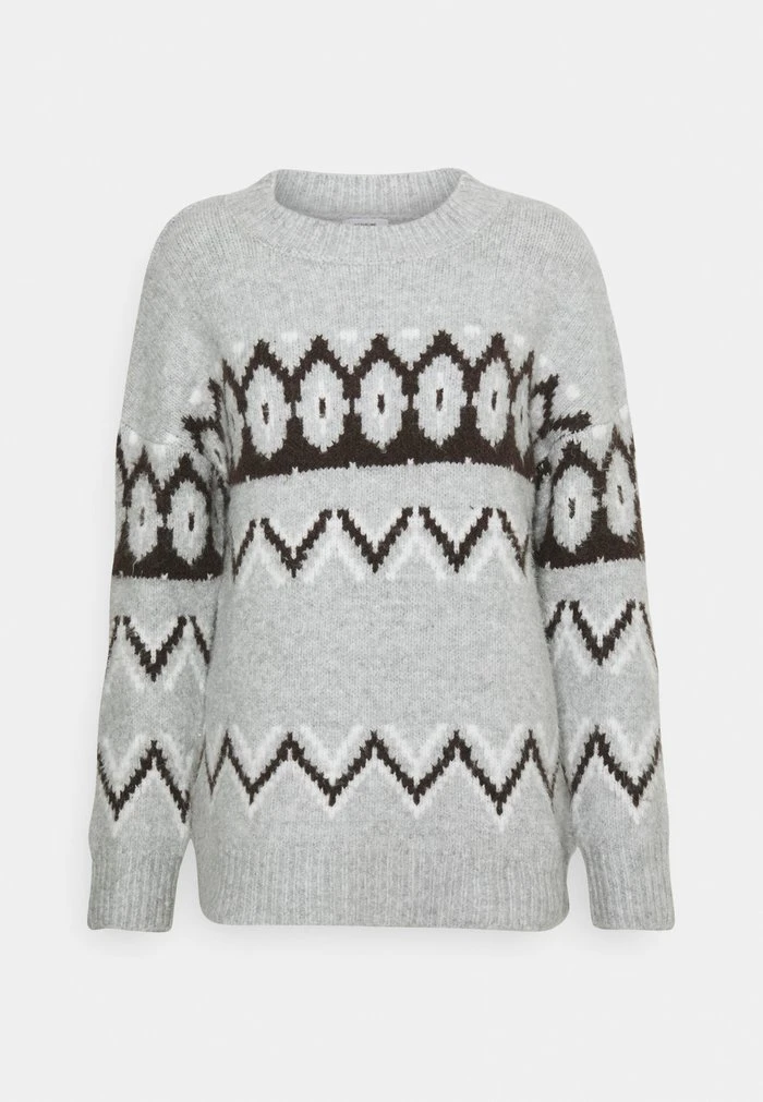 JDYSHANTEL - Pullover - Light Grey Melange/java/cloud Dancer 5 JDYSHANTEL - Pullover - Light Grey Melange/java/cloud Dancer – Image 5