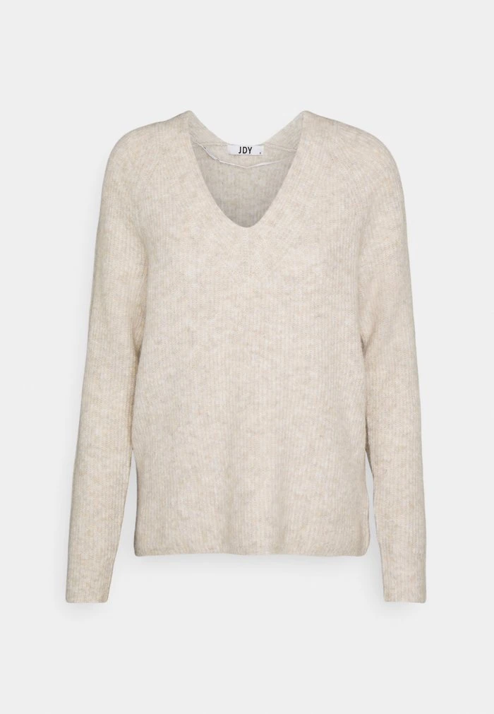 JDYANNE WIDE V NECK - Pullover - Pumice Stone 5 JDYANNE WIDE V NECK - Pullover - Pumice Stone – Image 5