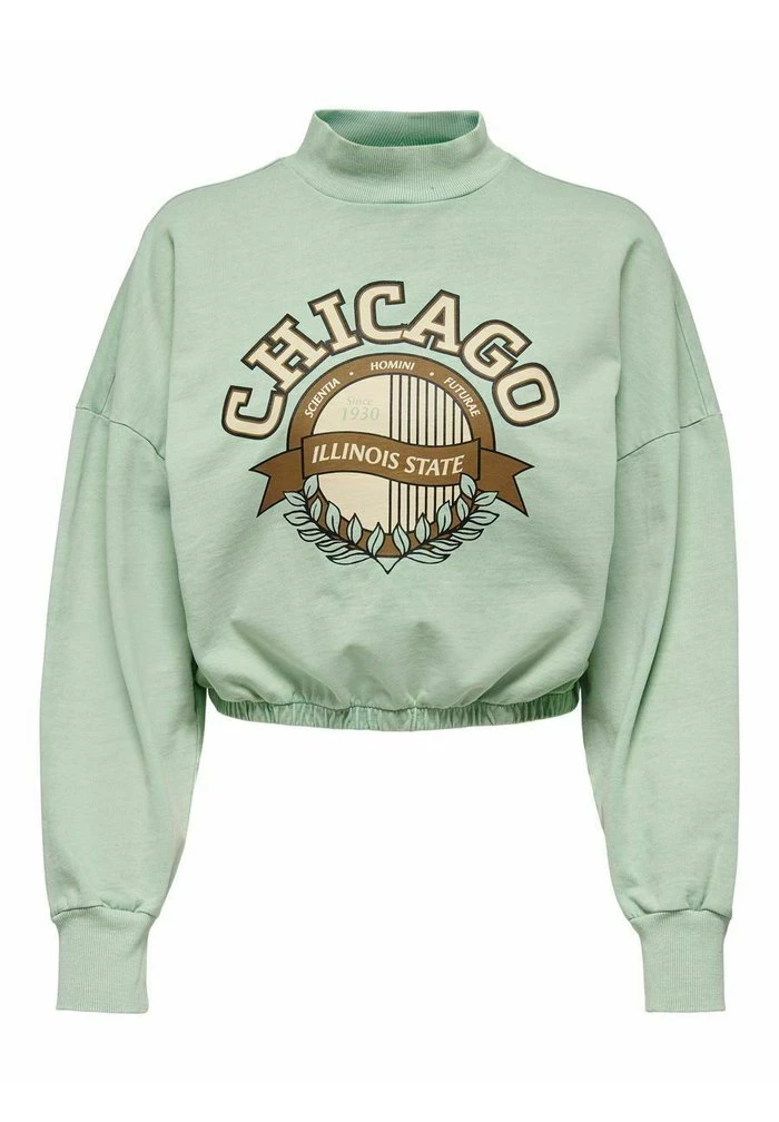 JDY HIGH NECK - Sweatshirt - Basil 1 JDY HIGH NECK - Sweatshirt - Basil