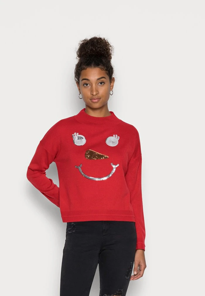 JDYOLGA JACQUARD - Pullover - True Red 1 JDYOLGA JACQUARD - Pullover - True Red