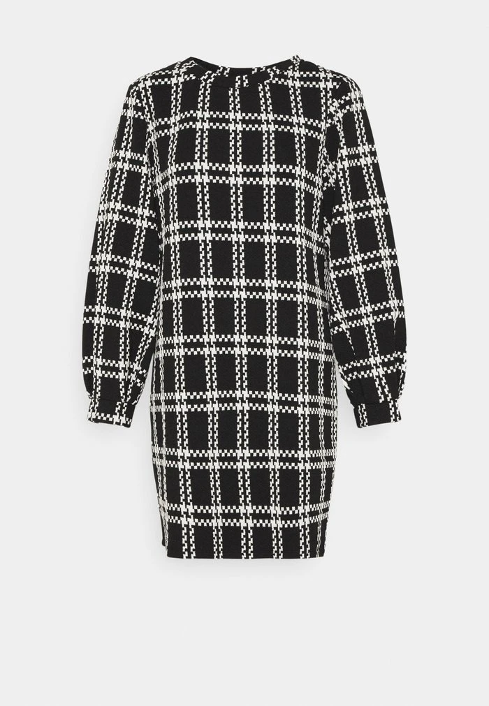 JDYDOVER CHECK DRESS - Robe En Jersey - Black/cloud Dancer 6 JDYDOVER CHECK DRESS - Robe En Jersey - Black/cloud Dancer – Image 6