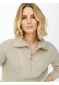 JDY REISSVERSCHLUSS - Pullover - Cement -JDY Soldes Magasin 125672bc02db4917a20582415372cb6e