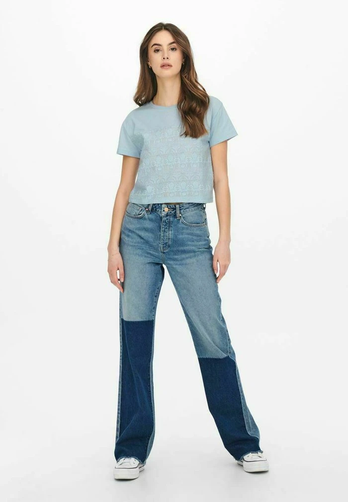 JDY T-shirt Basique - Cashmere Blue 2 JDY T-shirt Basique - Cashmere Blue – Image 2