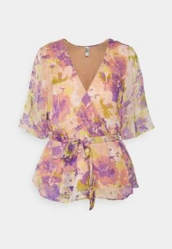 JDYDAWN WRAP - Blouse - Peach Whip/purple
