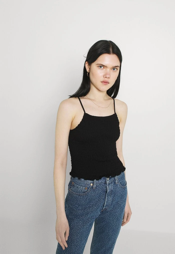 JDYFRULLA SMOCK STRAP - Débardeur - Black 4 JDYFRULLA SMOCK STRAP - Débardeur - Black – Image 4