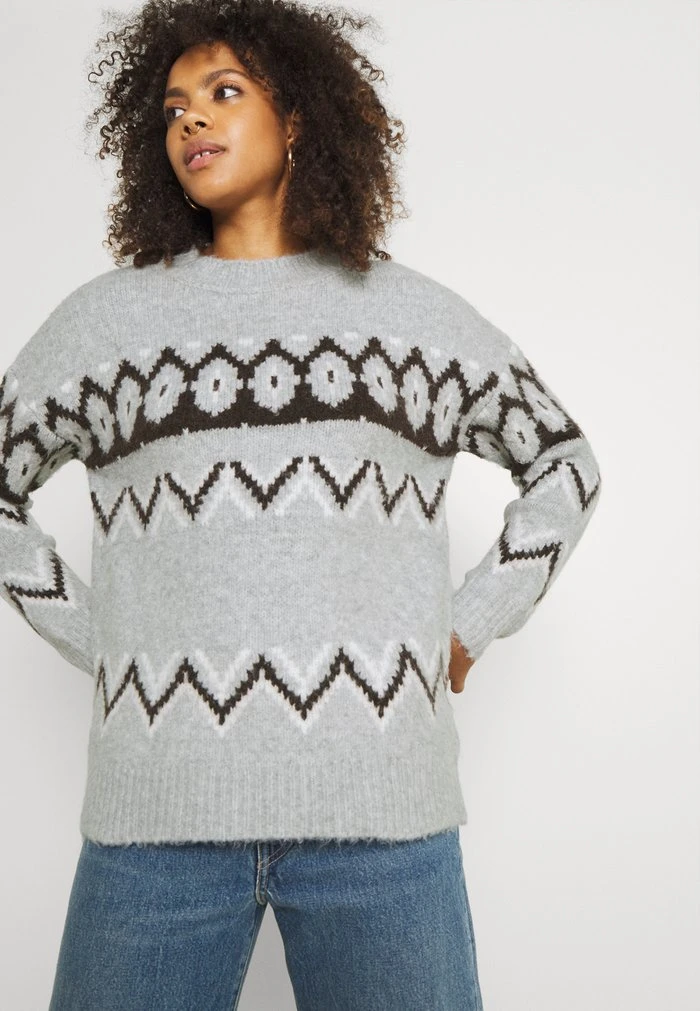 JDYSHANTEL - Pullover - Light Grey Melange/java/cloud Dancer 4 JDYSHANTEL - Pullover - Light Grey Melange/java/cloud Dancer – Image 4