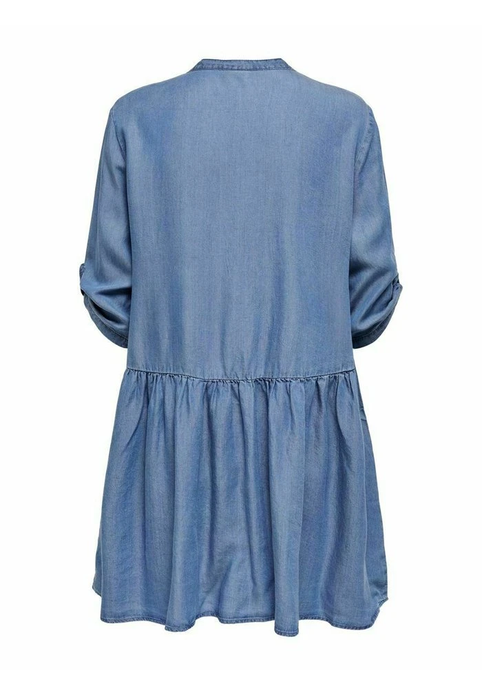 JDY OLIVIA LIFE 3/4 SHORT - Robe Chemise - Medium Blue Denim 2 JDY OLIVIA LIFE 3/4 SHORT - Robe Chemise - Medium Blue Denim – Image 2