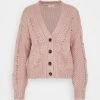 JDYJULIA CABLE CARDIGAN - Gilet - Woodrose