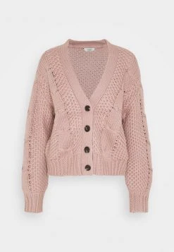 JDYJULIA CABLE CARDIGAN - Gilet - Woodrose