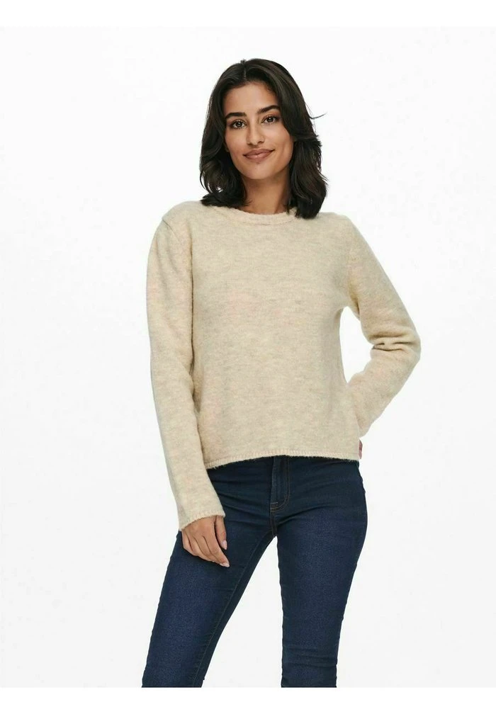 JDY Pullover - Oatmeal 1 JDY Pullover - Oatmeal