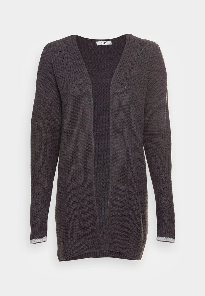 JDY JUSTY MAISIE LONG CARDIGAN - Gilet - Dark Grey Melange 4 JDY JUSTY MAISIE LONG CARDIGAN - Gilet - Dark Grey Melange – Image 4