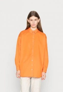 JDY MOLLY SOLID OVERSIZE SHIRT - Chemisier - Vibrant Orange