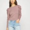 JDYTONSY PUFF SLEEVE - Pullover - Adobe Rose