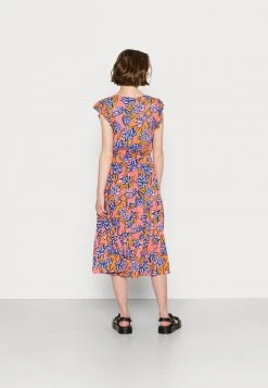 JDYSTARR LIFE FRILL MIDI DRESS - Robe De Jour - Peach Blossom Cadium Yellow -JDY Soldes Magasin 26261fb5f79d4a948b40d3b634735f21