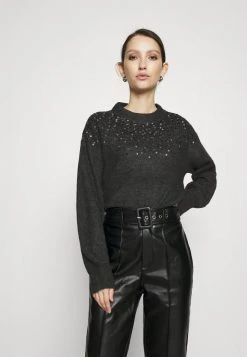 JDYNEWESTSPARKLE - Pullover - Dark Grey Melange