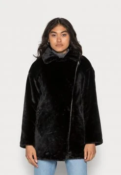 JDYFEDORA FUR BIKER JACKET - Manteau Classique - Black