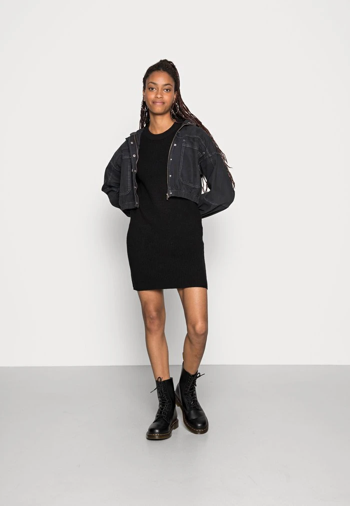 JDY WILLA FRILL DRESS - Robe Pull - Black 2 JDY WILLA FRILL DRESS - Robe Pull - Black – Image 2