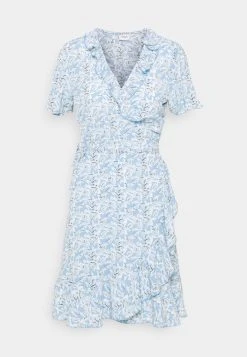 JDYMILO FLOWER WRAP DRESS - Robe De Jour - Allure/misty Blue -JDY Soldes Magasin 2a56e92bfb474bac9473129759073215