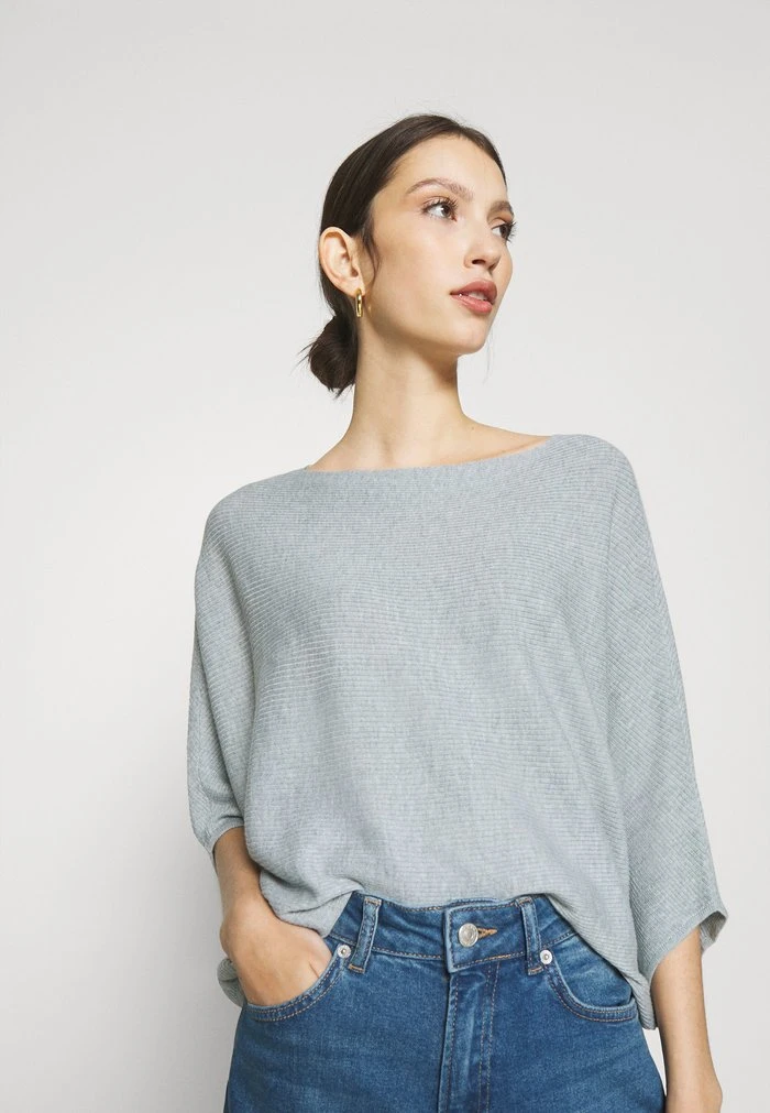 JDY BEHAVE BATSLEEVE - Pullover - Blue Fog Melange 4 JDY BEHAVE BATSLEEVE - Pullover - Blue Fog Melange – Image 4