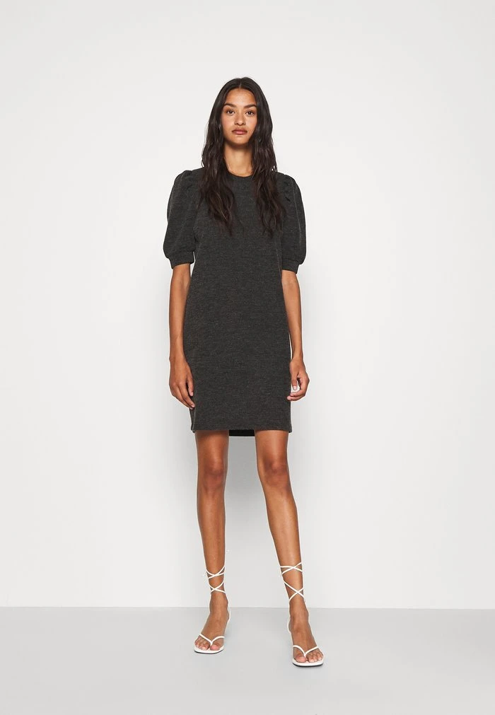 JDYAMAZA DRESS ABOVE KNEE - Robe Pull - Dark Grey Melange 2 JDYAMAZA DRESS ABOVE KNEE - Robe Pull - Dark Grey Melange – Image 2