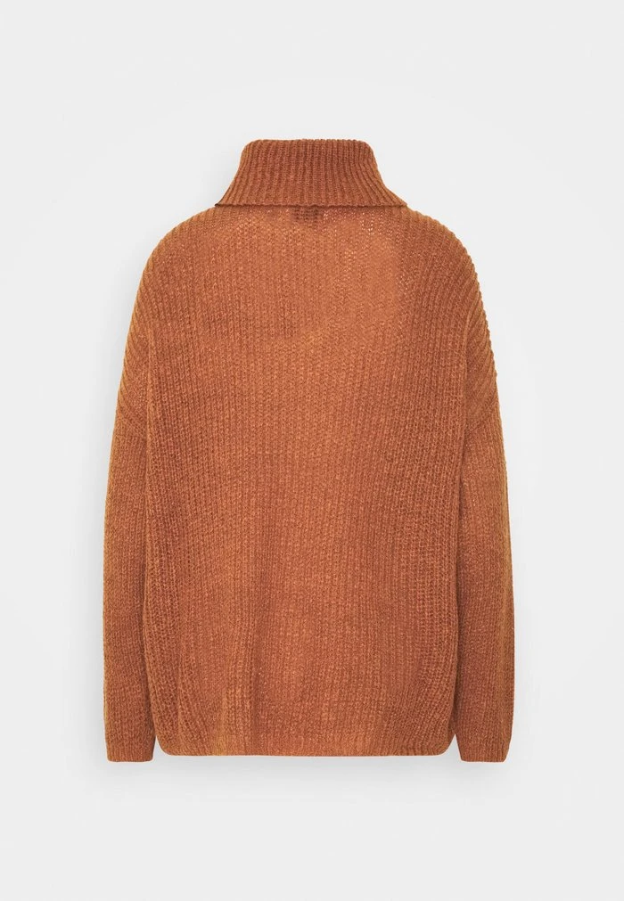 JDYNAGEEM MEGAN ROLLNECK - Pullover - Brown/black 2 JDYNAGEEM MEGAN ROLLNECK - Pullover - Brown/black – Image 2
