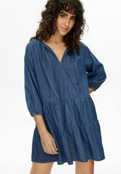 JDY Robe En Jean - Medium Blue Denim -JDY Soldes Magasin 2d9bc513e5cd49a3a350342490e2b4b6