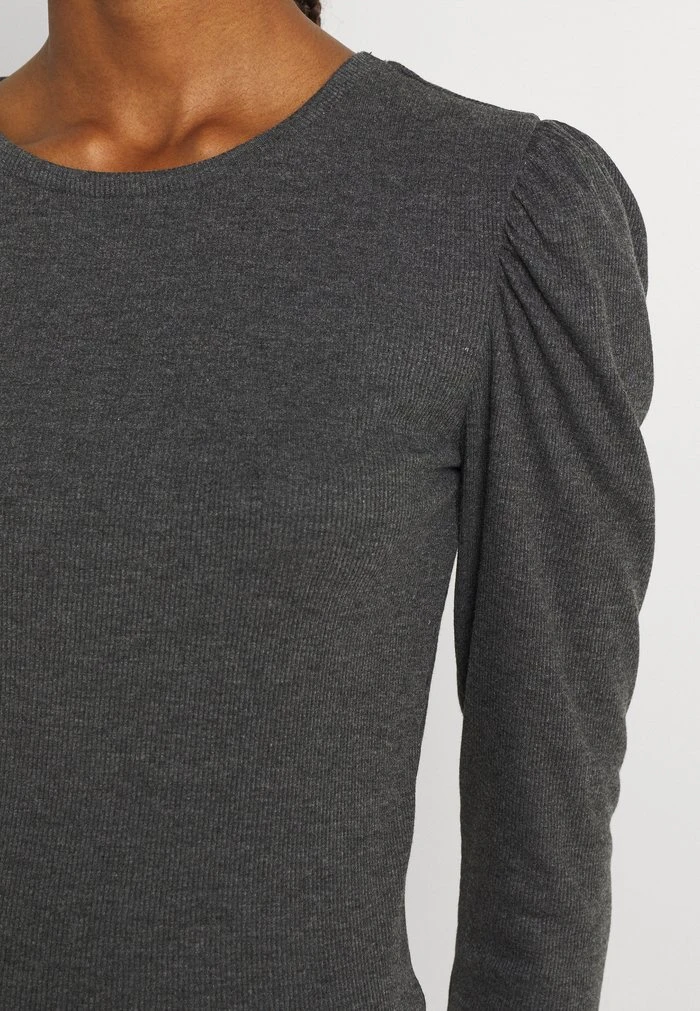 JDYCEREN PUFF SLEEVE - T-shirt à Manches Longues - Mottled Dark Grey 5 JDYCEREN PUFF SLEEVE - T-shirt à Manches Longues - Mottled Dark Grey – Image 5
