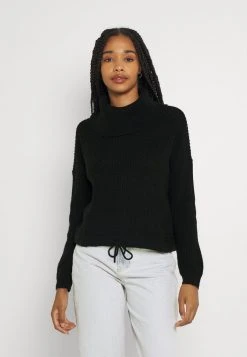 JDYMEGAN COWL NECK STRING - Pullover - Black