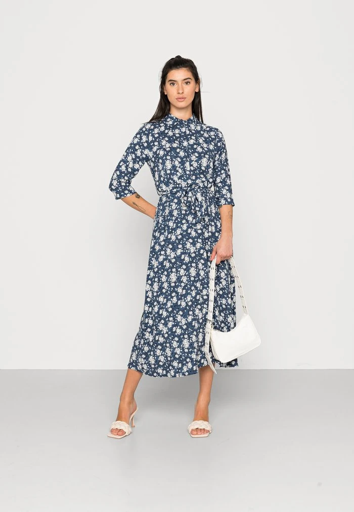 JDYSTARR LIFE - Robe Chemise - Blue Indigo 2 JDYSTARR LIFE - Robe Chemise - Blue Indigo – Image 2