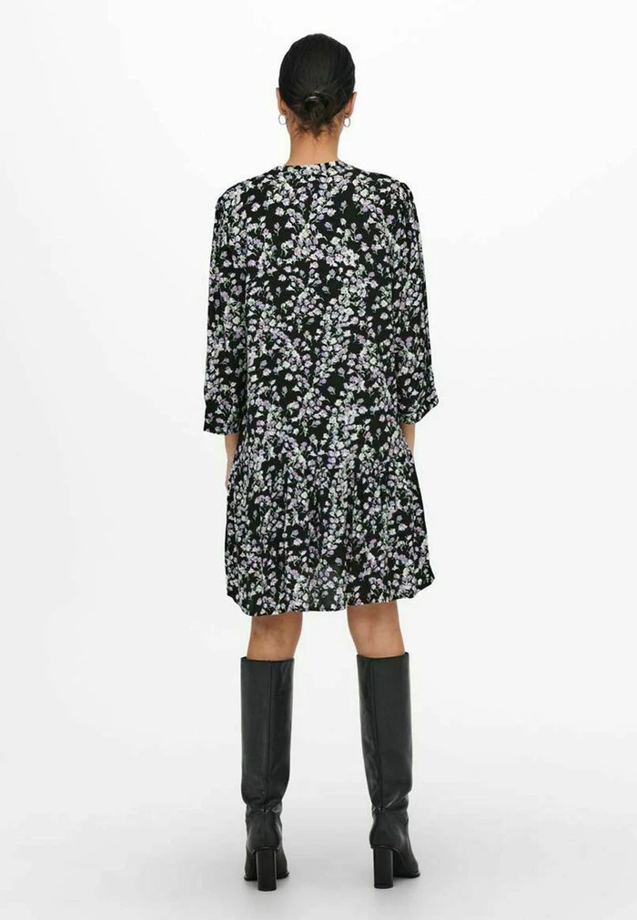 JDY BEDRUCKTES 3/4-ARM - Robe De Jour - Black 3 JDY BEDRUCKTES 3/4-ARM - Robe De Jour - Black – Image 3