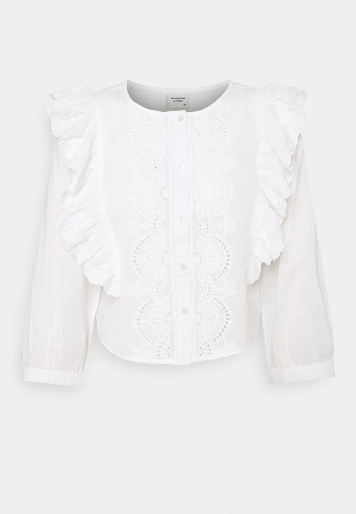 JDYSEVILIA LIFE 3/4 SHORT BLOUSE - T-shirt à Manches Longues - Cloud Dancer 1 JDYSEVILIA LIFE 3/4 SHORT BLOUSE - T-shirt à Manches Longues - Cloud Dancer