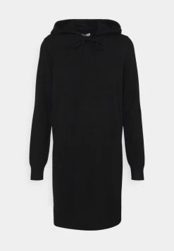 JDYMISCHA HOOD DRESS - Robe Pull - Black
