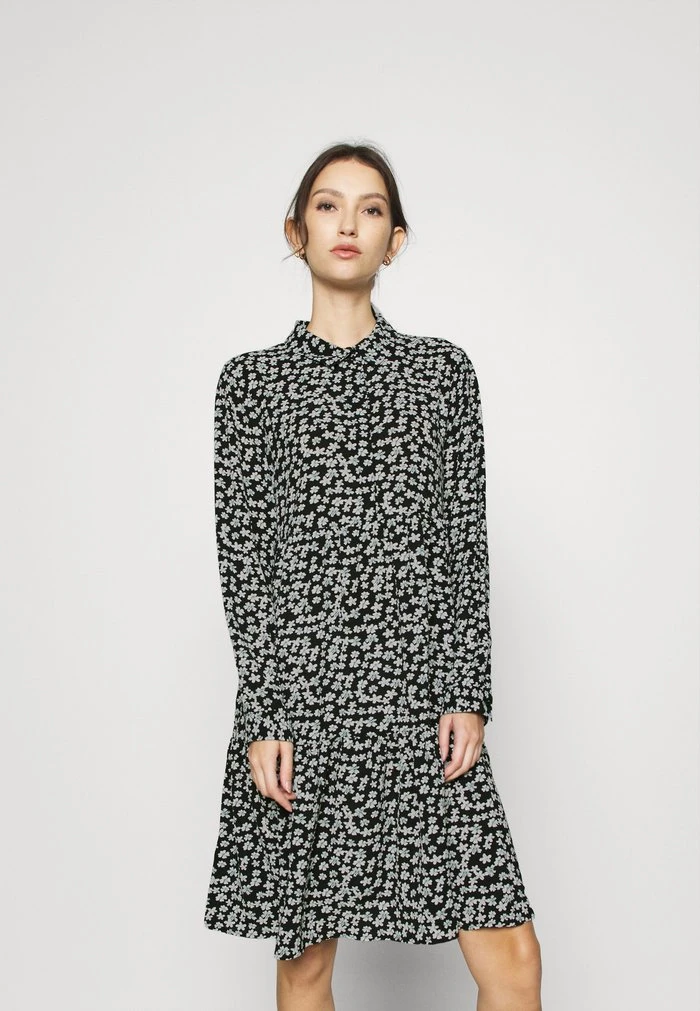 JDYPIPER WVN N - Robe Chemise - Black/white 1 JDYPIPER WVN N - Robe Chemise - Black/white