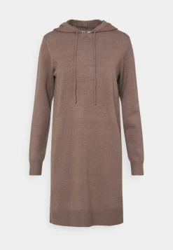 JDYMISCHA HOOD DRESS - Robe Pull - Brown