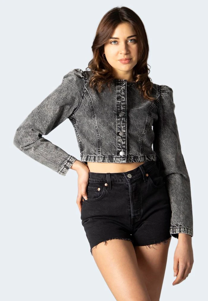 JDY PUFF SLEEVE - Veste En Jean - Dark Grey 1 JDY PUFF SLEEVE - Veste En Jean - Dark Grey