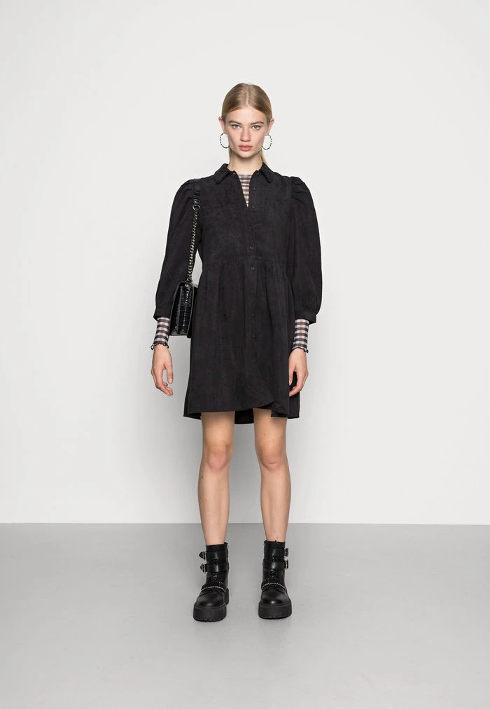 JDYULE SOFI PUFF SLEEVE BELT DRESS - Robe Chemise - Black 2 JDYULE SOFI PUFF SLEEVE BELT DRESS - Robe Chemise - Black – Image 2