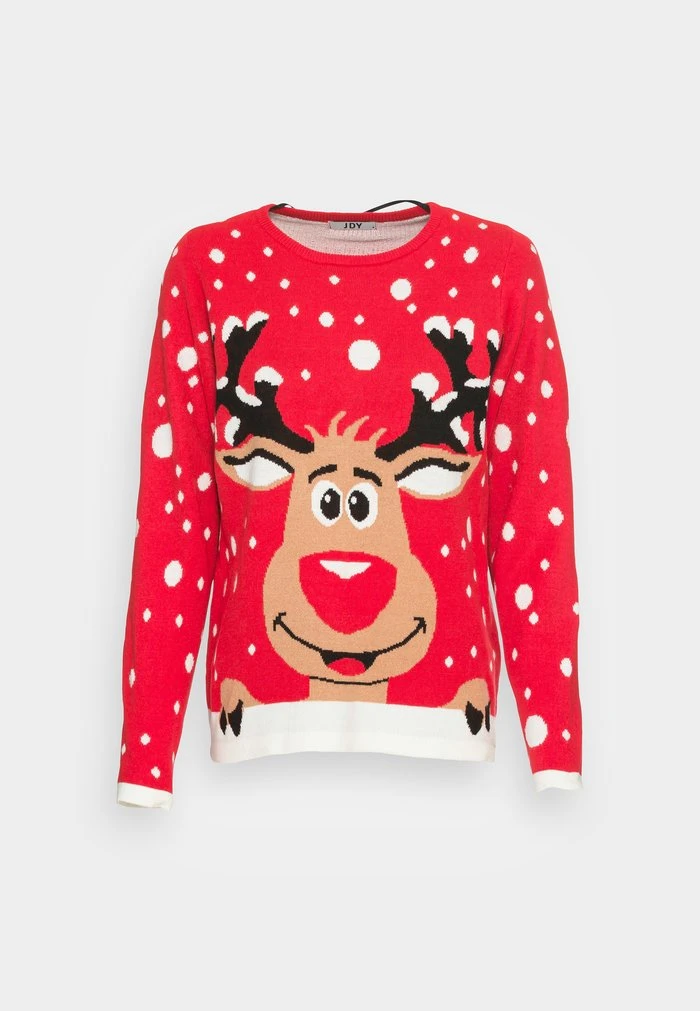 JDY LUCIA JACQUARD - Pullover - True Red 4 JDY LUCIA JACQUARD - Pullover - True Red – Image 4