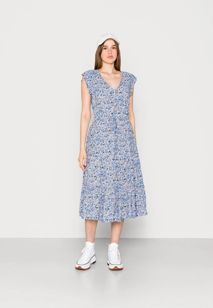 JDYSTARR LIFE FRILL MIDI DRESS - Robe De Jour - Blue Bonnet 2 JDYSTARR LIFE FRILL MIDI DRESS - Robe De Jour - Blue Bonnet – Image 2