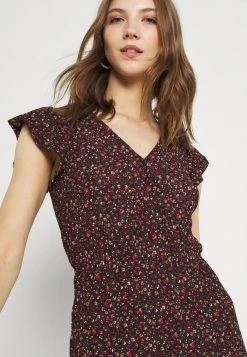 JDYGITTE SVAN CAPSLEEVE DRESS - Robe De Jour - Black/pink -JDY Soldes Magasin 392acd9f125b4494b9078933fd996127