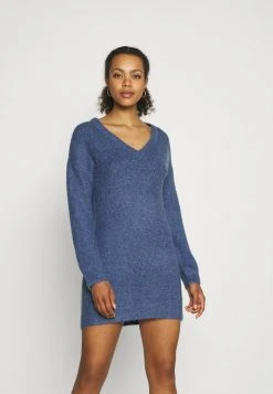 JDYPHILINA V NECK DRESS - Robe Pull - Coastal Fjord