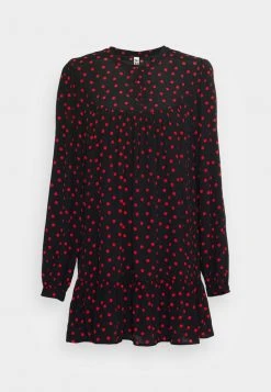 JDY MUNTE LONG - Robe De Jour - Black High Risk Red Polka Dot -JDY Soldes Magasin 3963724ef4a14042a0626fdca3403bb0