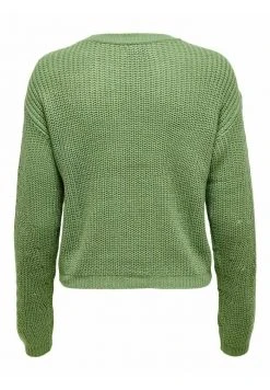 JDY EINFARBIGER - Pullover - Basil -JDY Soldes Magasin 39d727562965400fb9bf5818809a3597