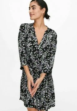 JDY BEDRUCKTES 3/4-ARM - Robe De Jour - Black